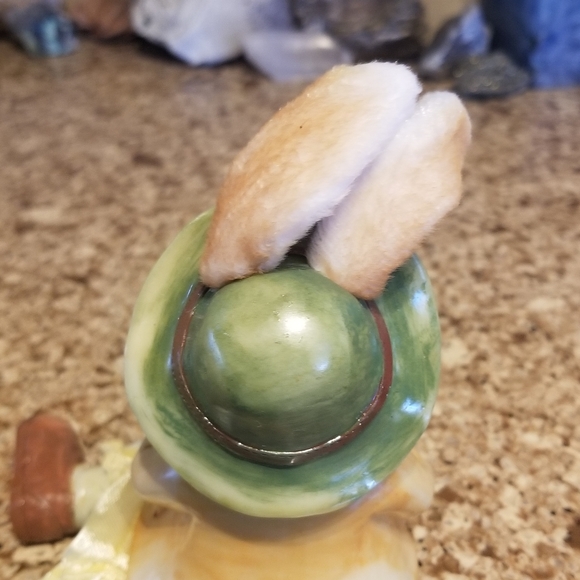 2 Shelf Sitting EASTER BUNNIES w Dangle Legs - Picture 9 of 16